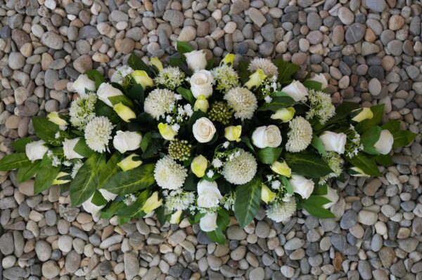 Bloemstuk 80cm wit