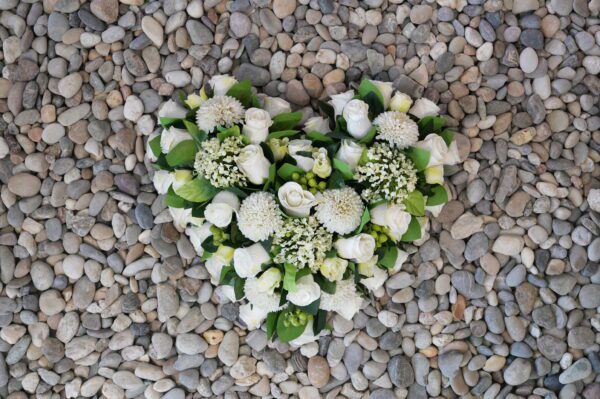 Hart 40cm wit
