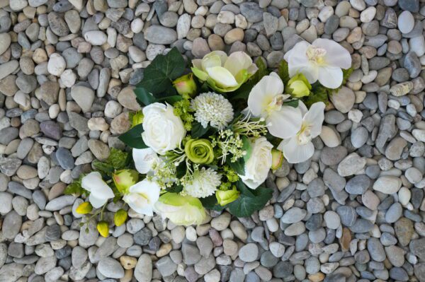 Bloemstuk Wit 50cm