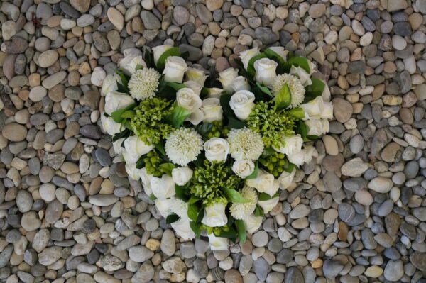 Hart 40cm wit