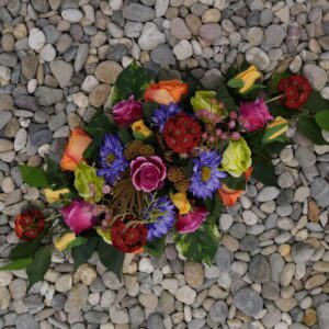 Bloemstuk herfstkleuren 65cm